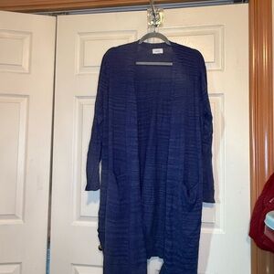 Old Navy Deep Blue Women's Cardigan/Duster - 2X - EUC